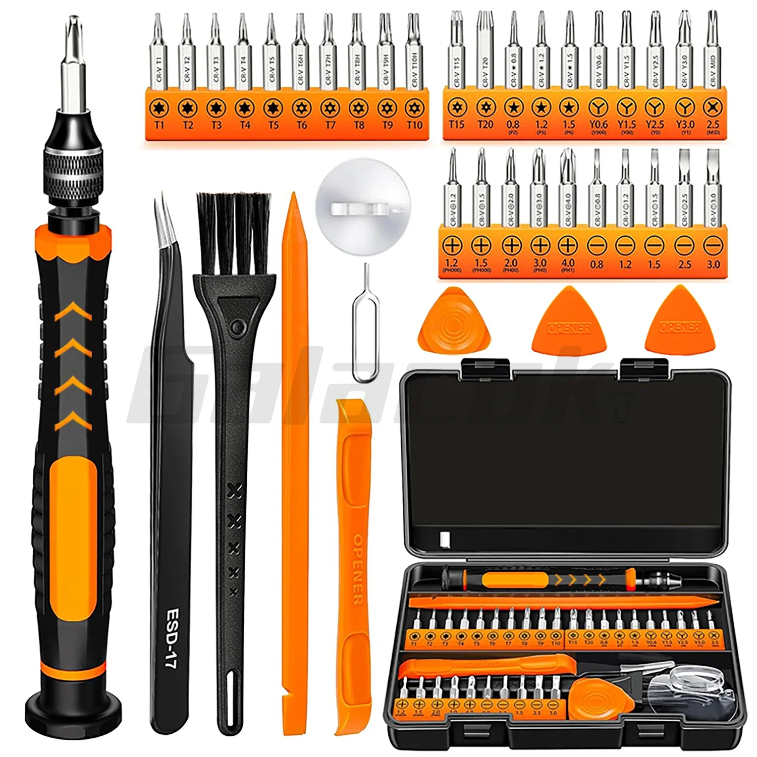 Diy Electronics Com - 40-in-1 Elektronik-Reparatur-Schraubendreher-Set Multifunktionales DIY-Handwerkzeug-Kit für Handy,