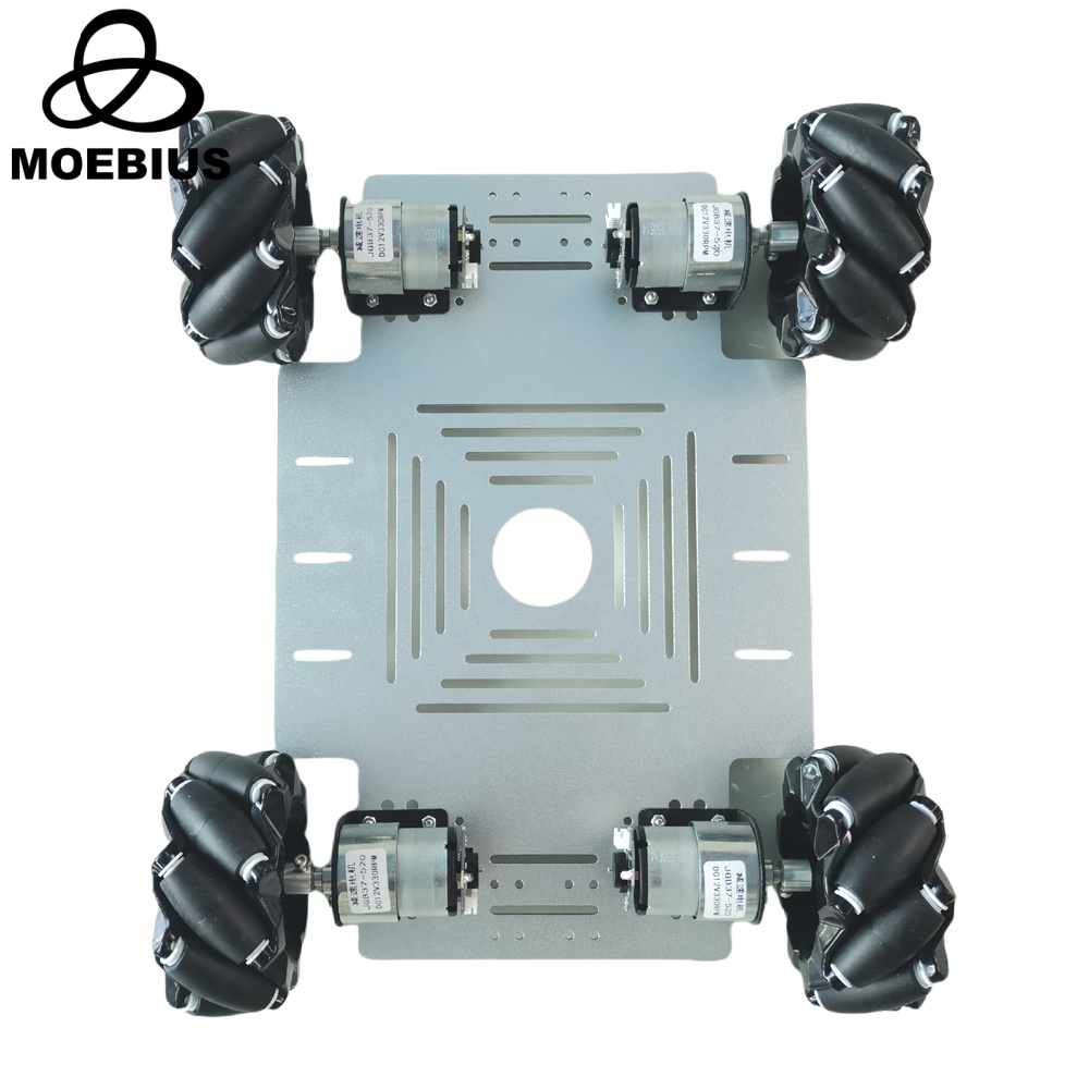 Diy Kit Elektronik - 25 kg Last 4WD Mecanum Wheel