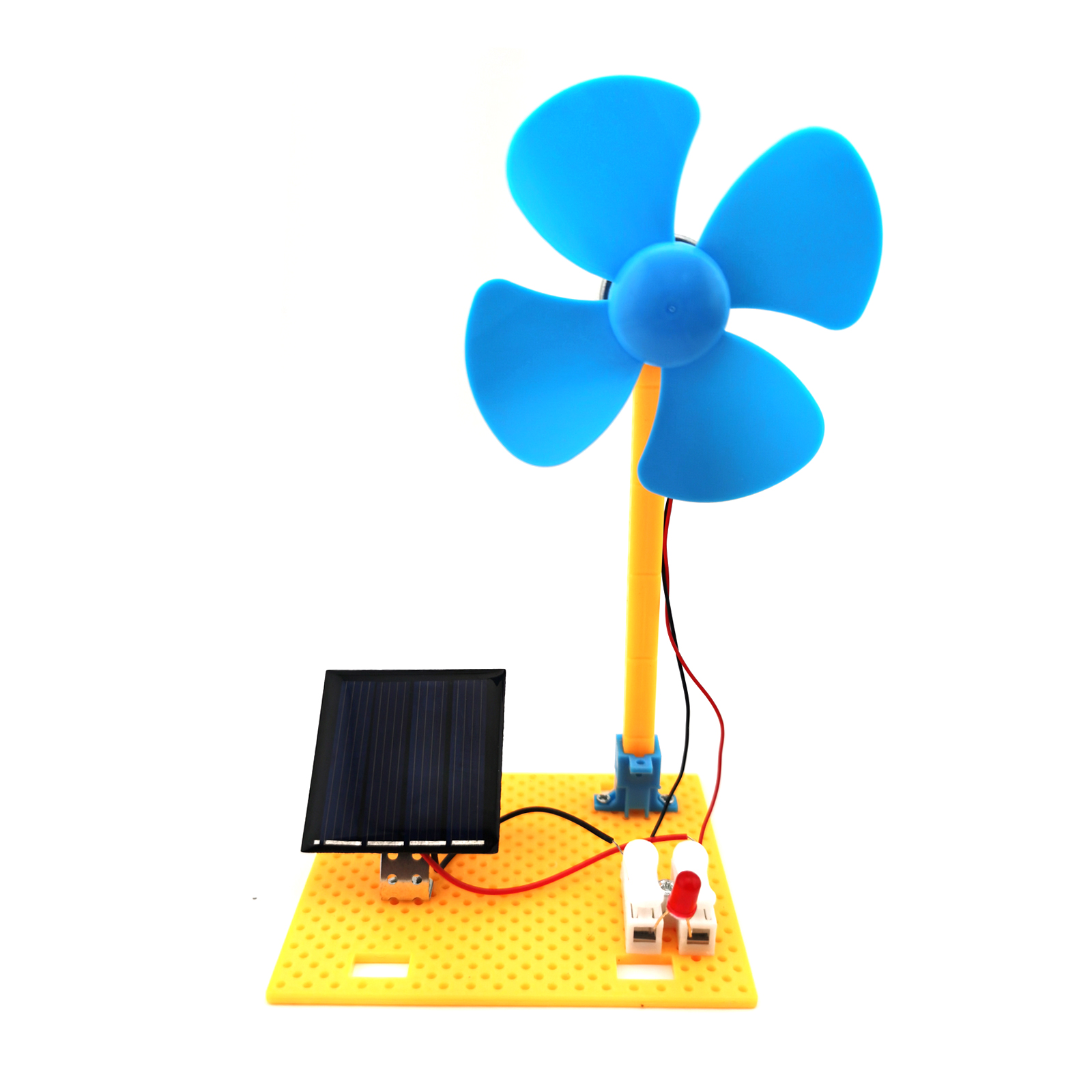 Diy Electronics Kids - 2-in-1-Lüftermodell mit Solarenergie und Windenergie, DIY-Kit,