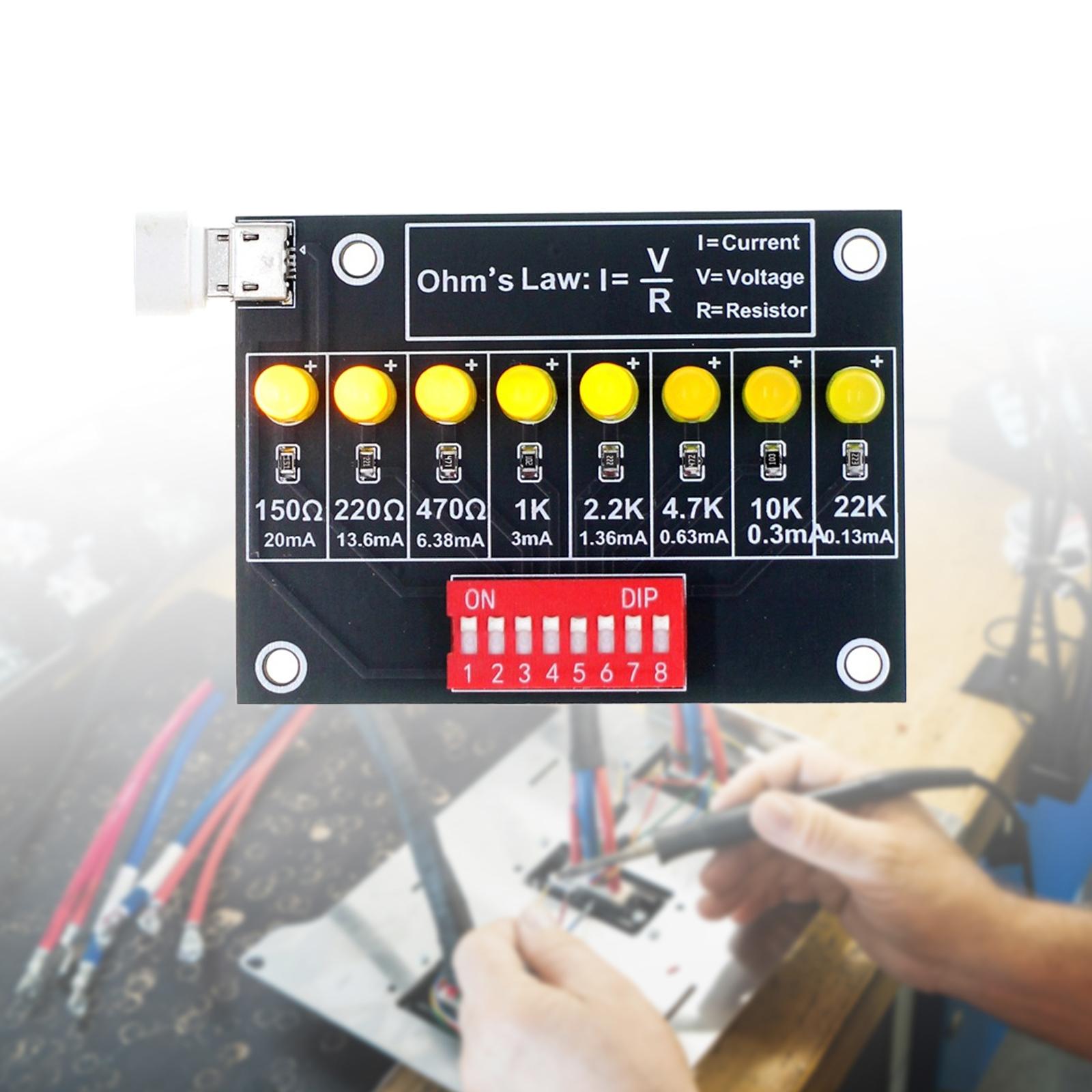 Learn Diy Electronics - DIY Lötpraxis-Set Ohmsches Gesetz Lernboard Metall