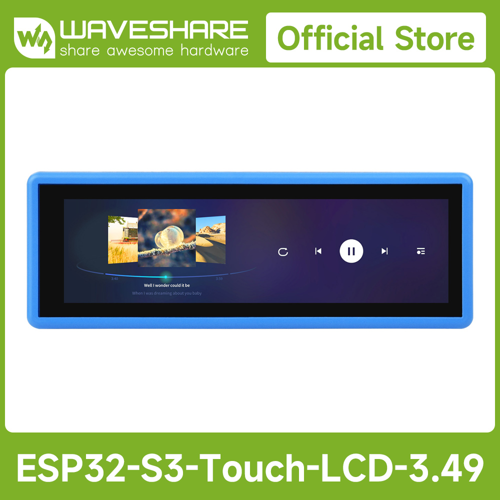 Diy Electronics Kits - Waveshare ESP32-S3 Hochleistungs-Entwicklungsboard mit kapazitivem 3,49-Zoll-IPS-Touchdisplay