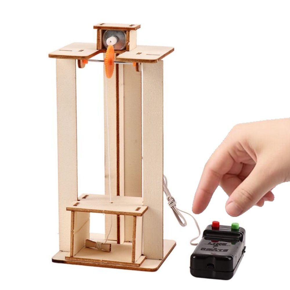 Diy Kit Elektronik - DIY Elektrisches Aufzug-Modell Puzzle-Spielzeug Wissenschafts-Experimentier-Set Kreative