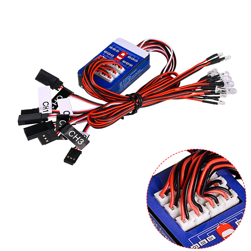 Led Assortment Kit - RC 12 LED-Beleuchtungssystem-Kit Intelligente Simulationslichter 1/10