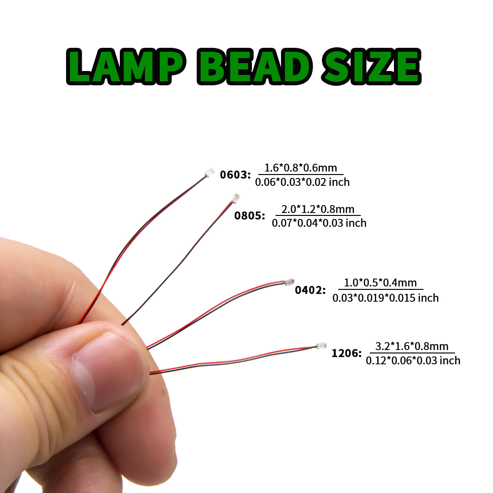 Diy Electronics Com - 10 Stück/Set Micro-LED-Lampenchips 3V Vorgelötet 0402