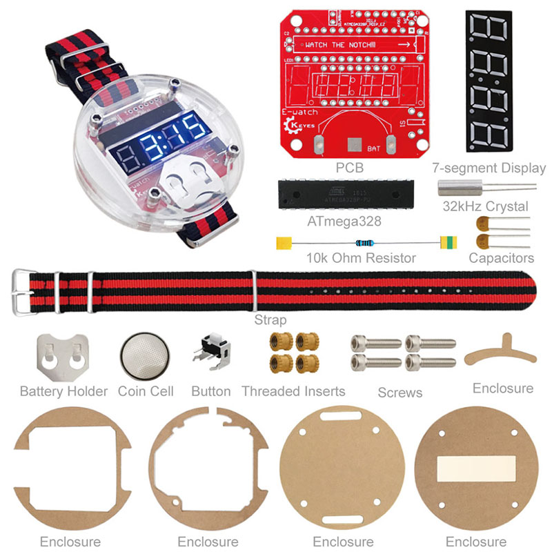 Single Chip LED Kit Uhr DIY Bi – Learn Diy Electronics Bewertung und Preis