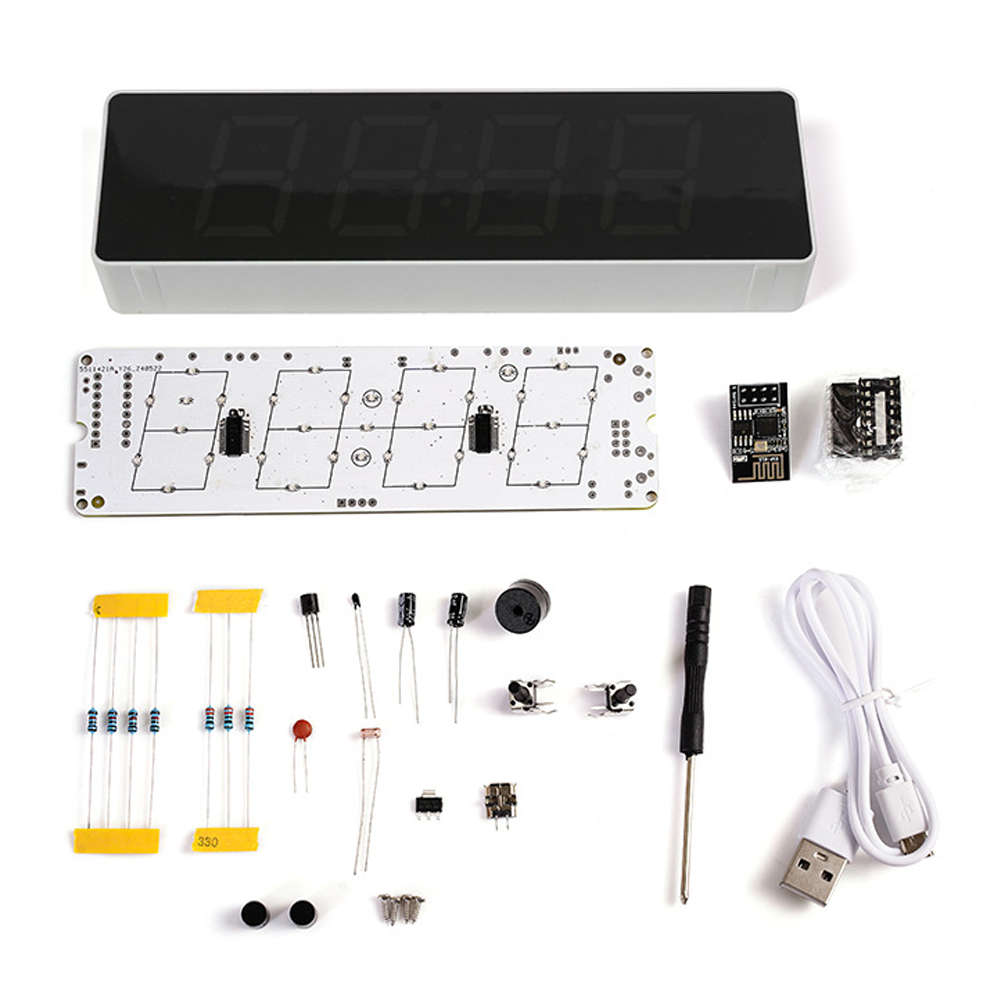 Esp8266 iot bunte wifi uhr kit – Diy Electronics Com Bewertung und Preis