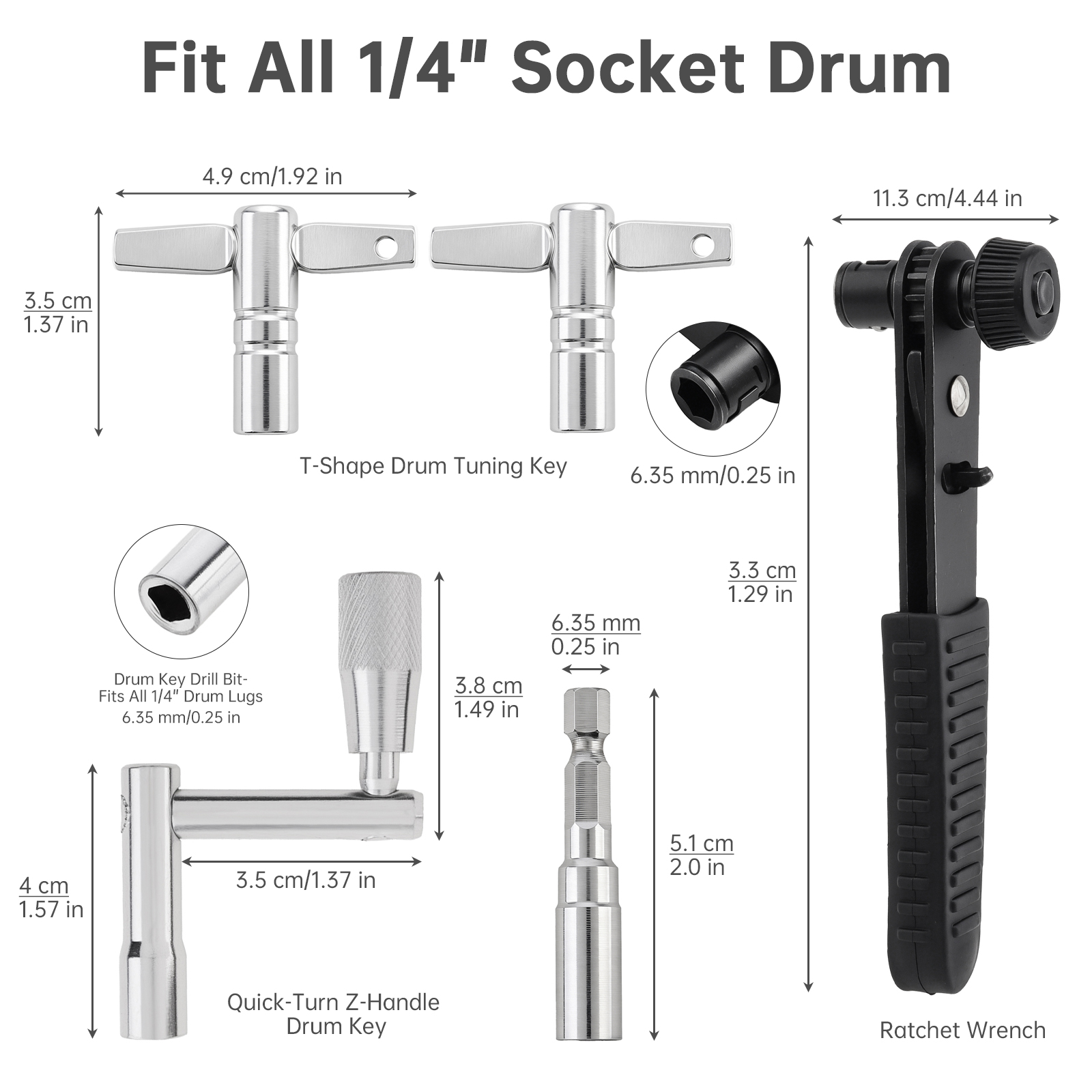 5-teiliges Trommel-Stimmset fü – Learn Diy Electronics Bewertung und Preis