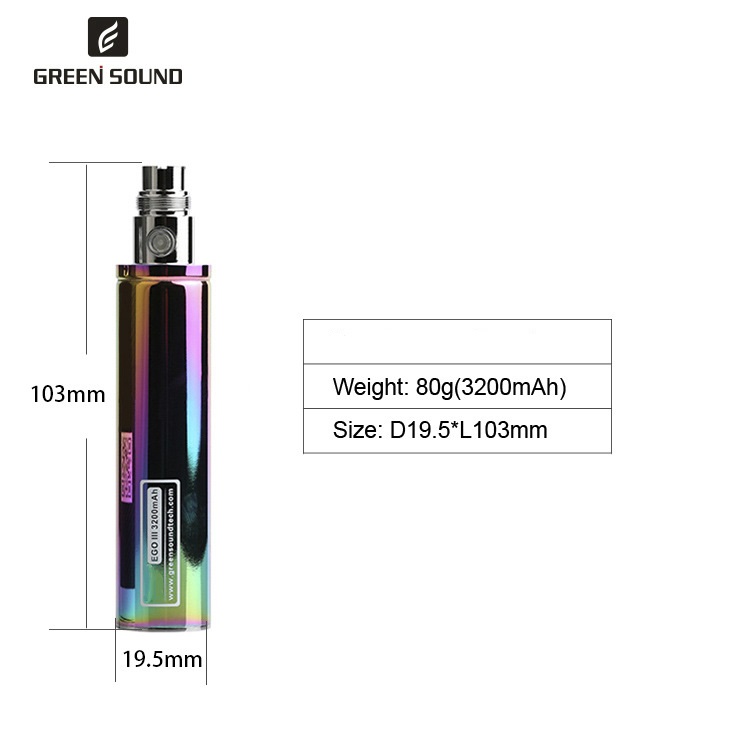 GS Ego 3 III 3200mAh Akku E-Zi – Diy Vape Electronics Bewertung und Preis