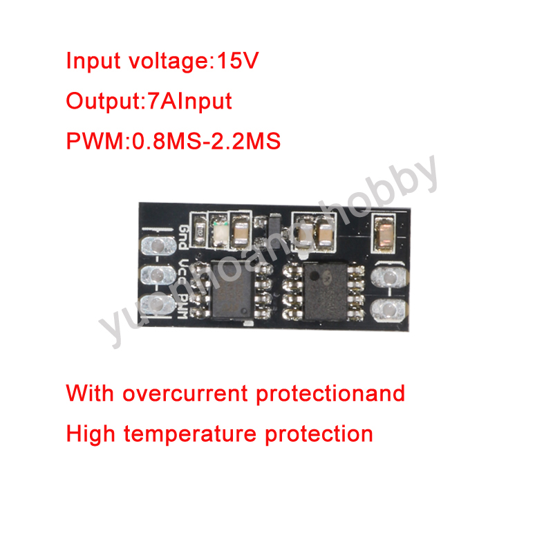 1PC 3,5-15V Pinsel ESC Zwei-we – Diy Boat Electronics Bewertung und Preis