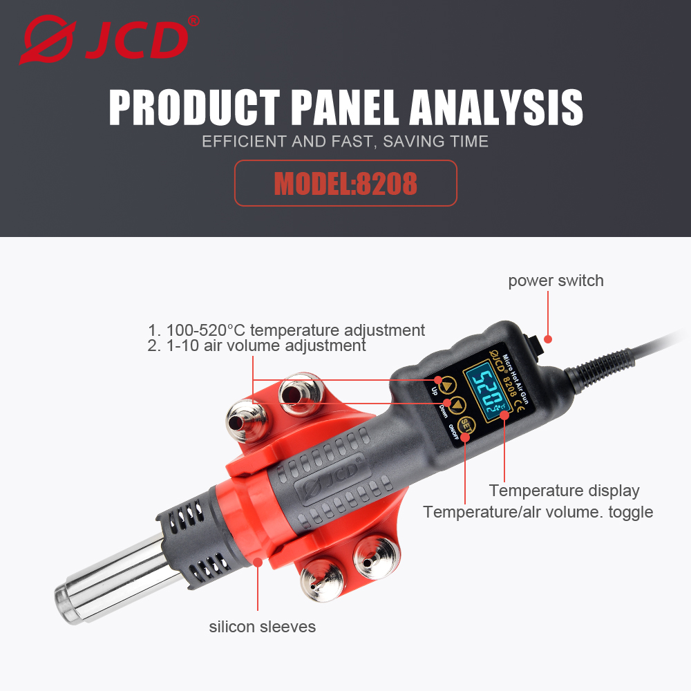 JCD 750W Micro Wärme Pistole R – Smd Solder Paste Bewertung und Preis