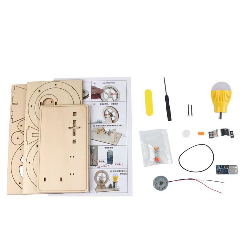 Hölzerner Handgenerator für Ki – Diy Electronics Kids Bewertung und Preis