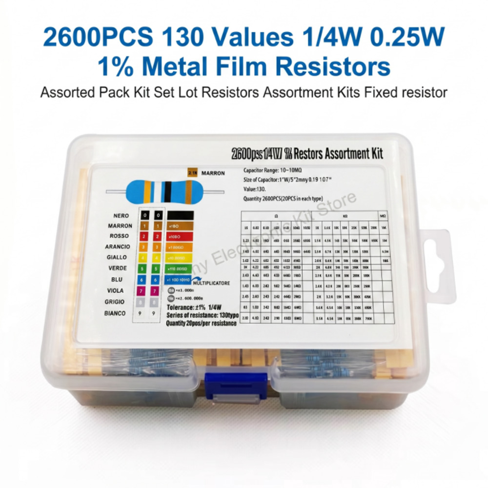 2600 Stück Metallfilm-Widerstä – Diy Electronics Com Bewertung und Preis