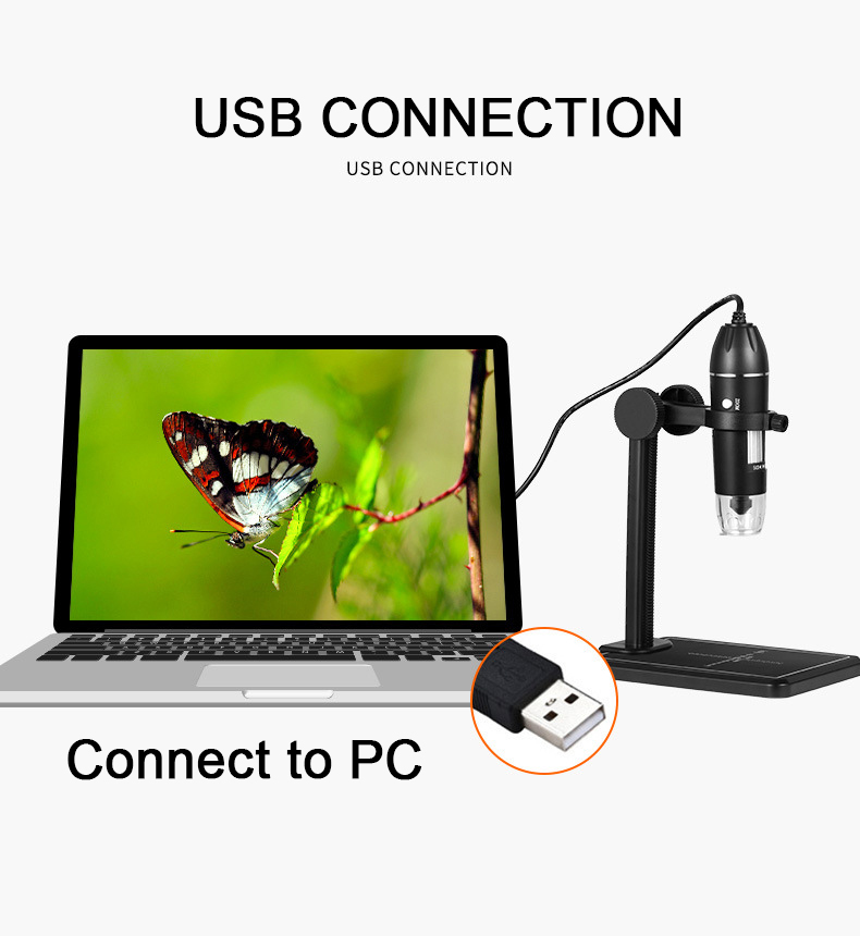 USB-Digitalmikroskop 500X/1000 – Diy Electronics Microscope Bewertung und Preis