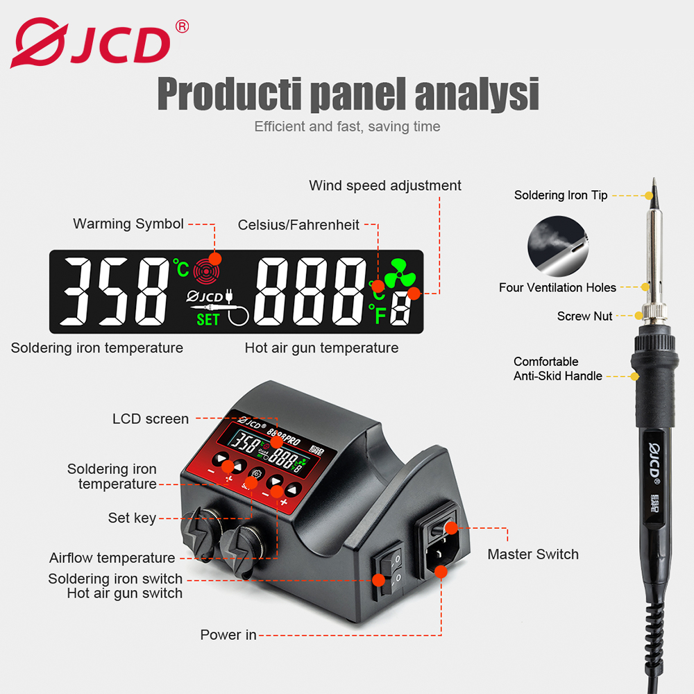 Jcd 8898pro Löt station 2 in 1 – Smd Solder Paste Bewertung und Preis