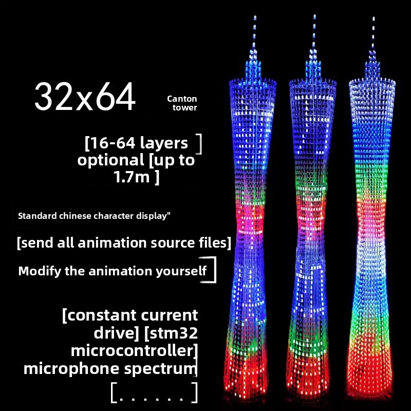 64-Schichten Canton Tower DIY  – Diy Electronics Com Bewertung und Preis