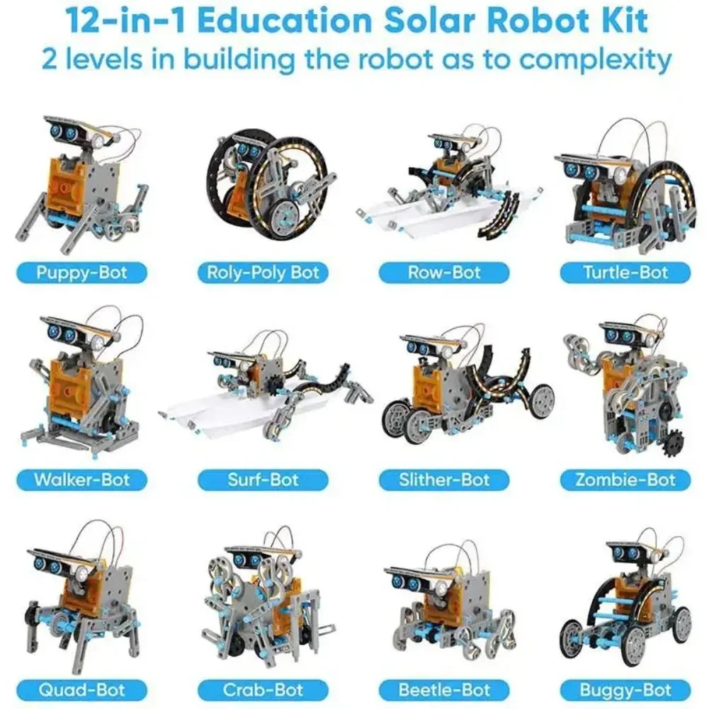 13-in-1 solarbetriebener Robot – Learn Diy Electronics Bewertung und Preis