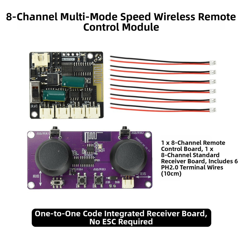 2,4G Kabelloses 8-Kanal Dual-J – Diy Boat Electronics Bewertung und Preis